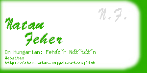 natan feher business card